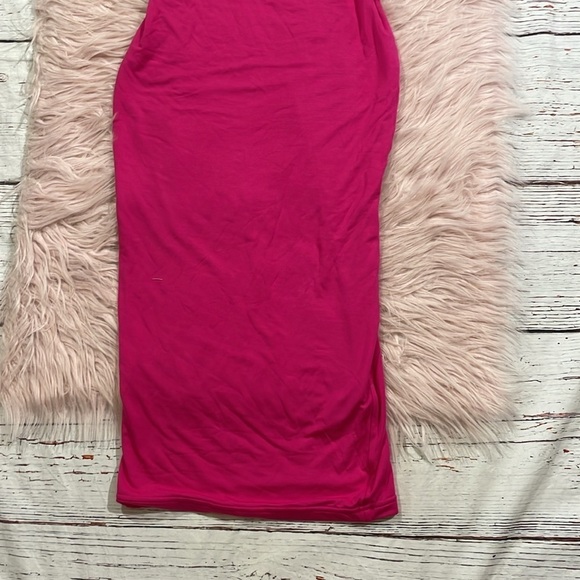 NWT SER.O.YA Bright Pink Strappy Halter BROGAN MIDI DRESS - Picture 10 of 11